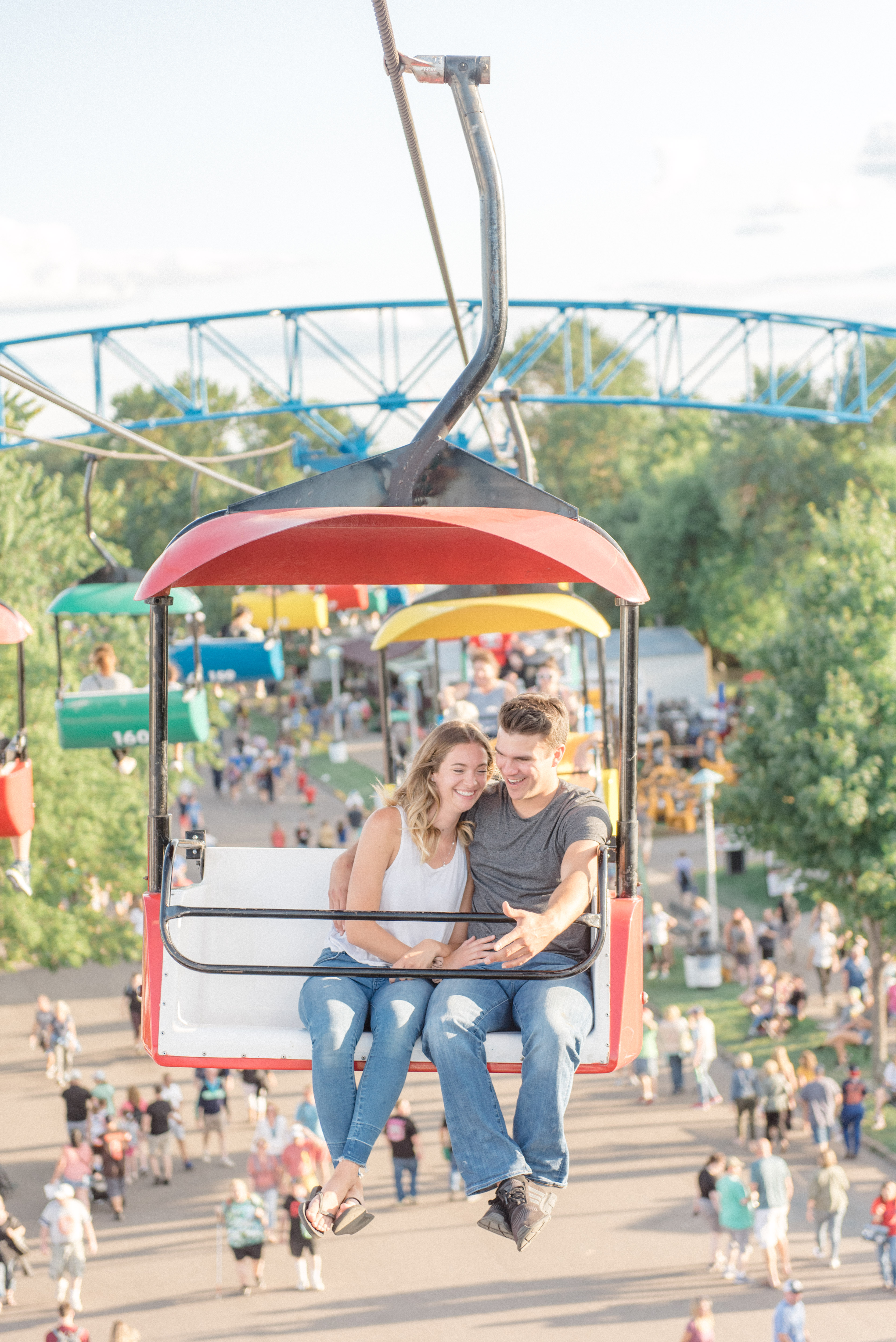 Engagement Session at the Minnesota State Fair.