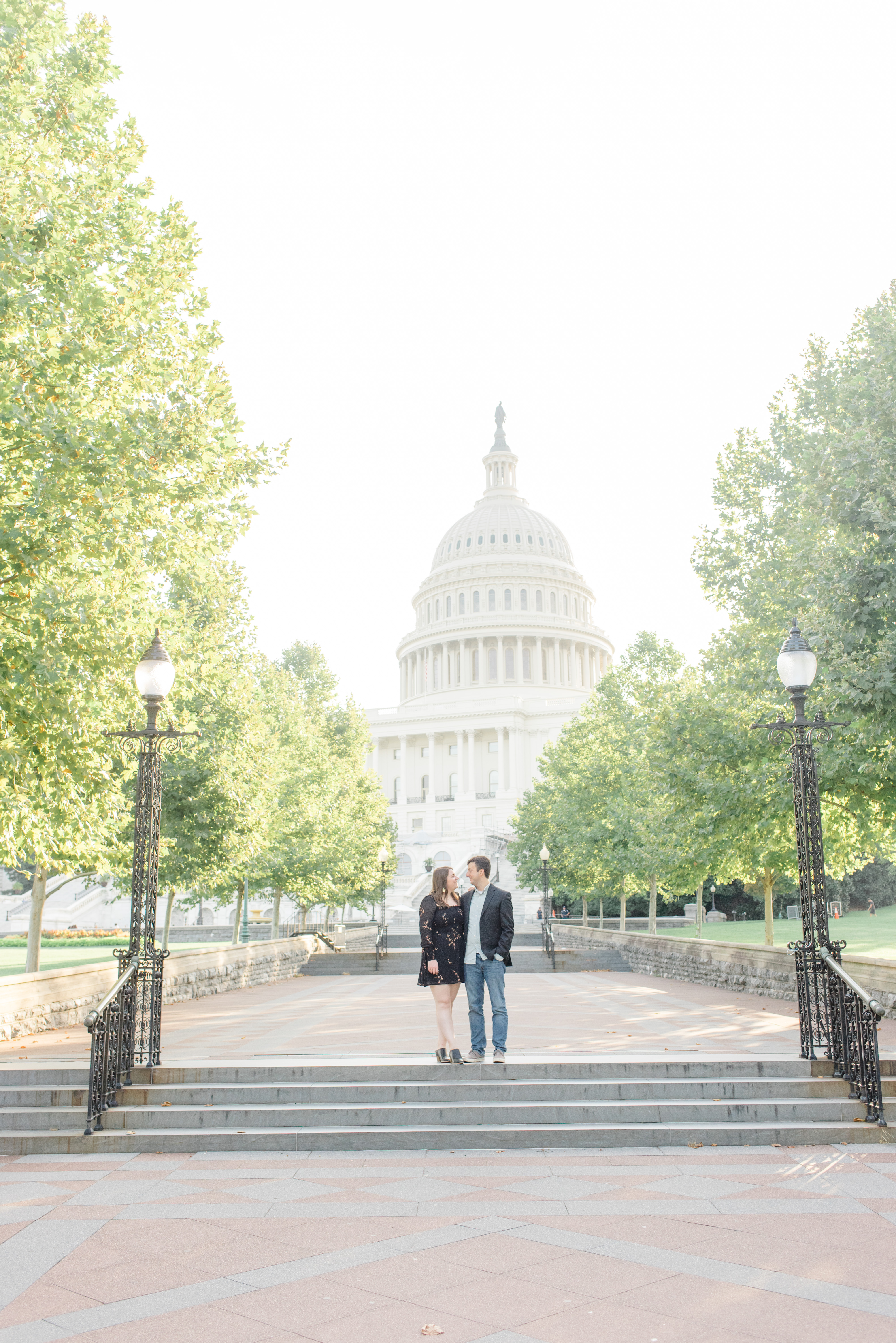 Washington DC is paradise for an engagement photographer.