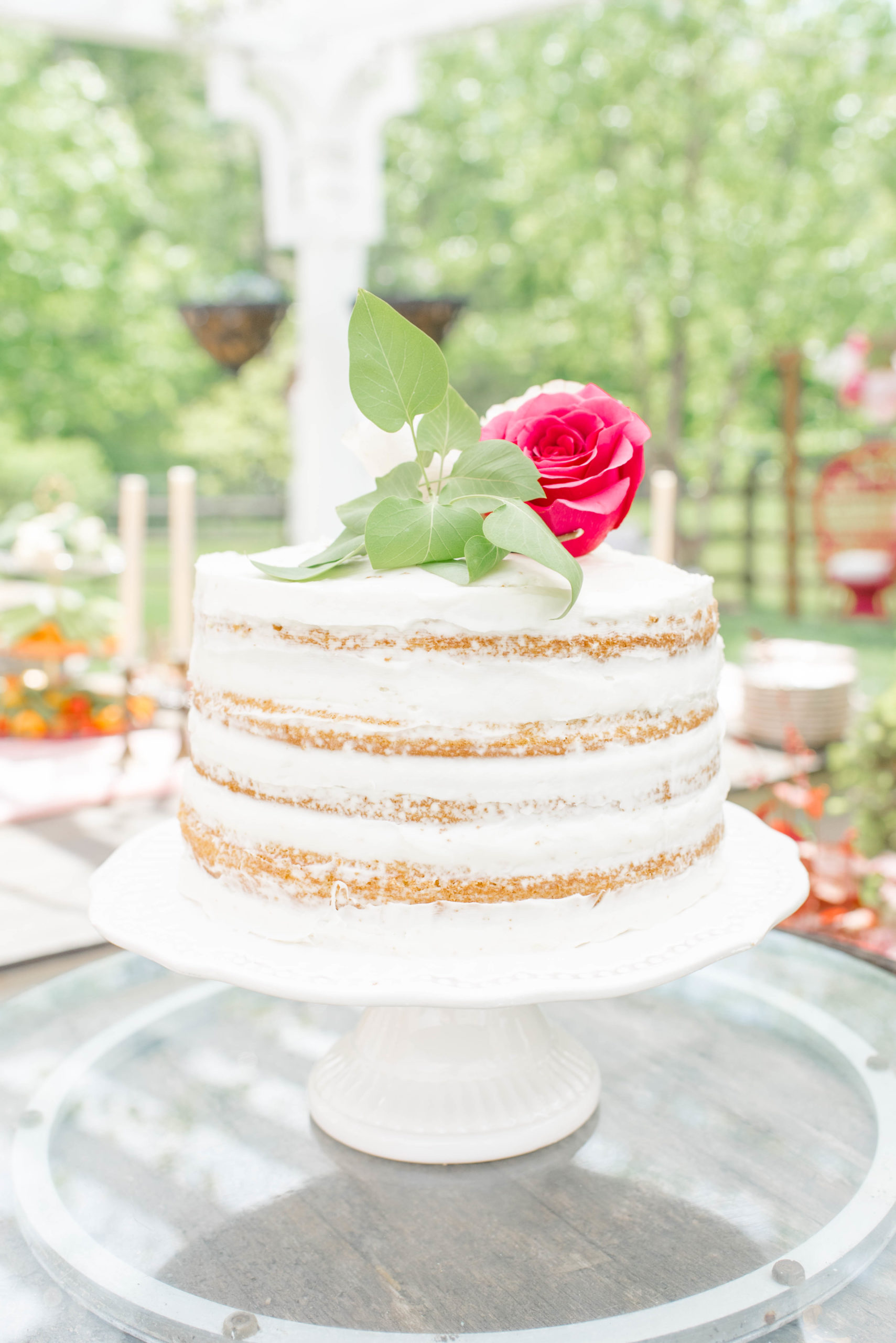 Wedding cake for a styled shoot in Maryland.