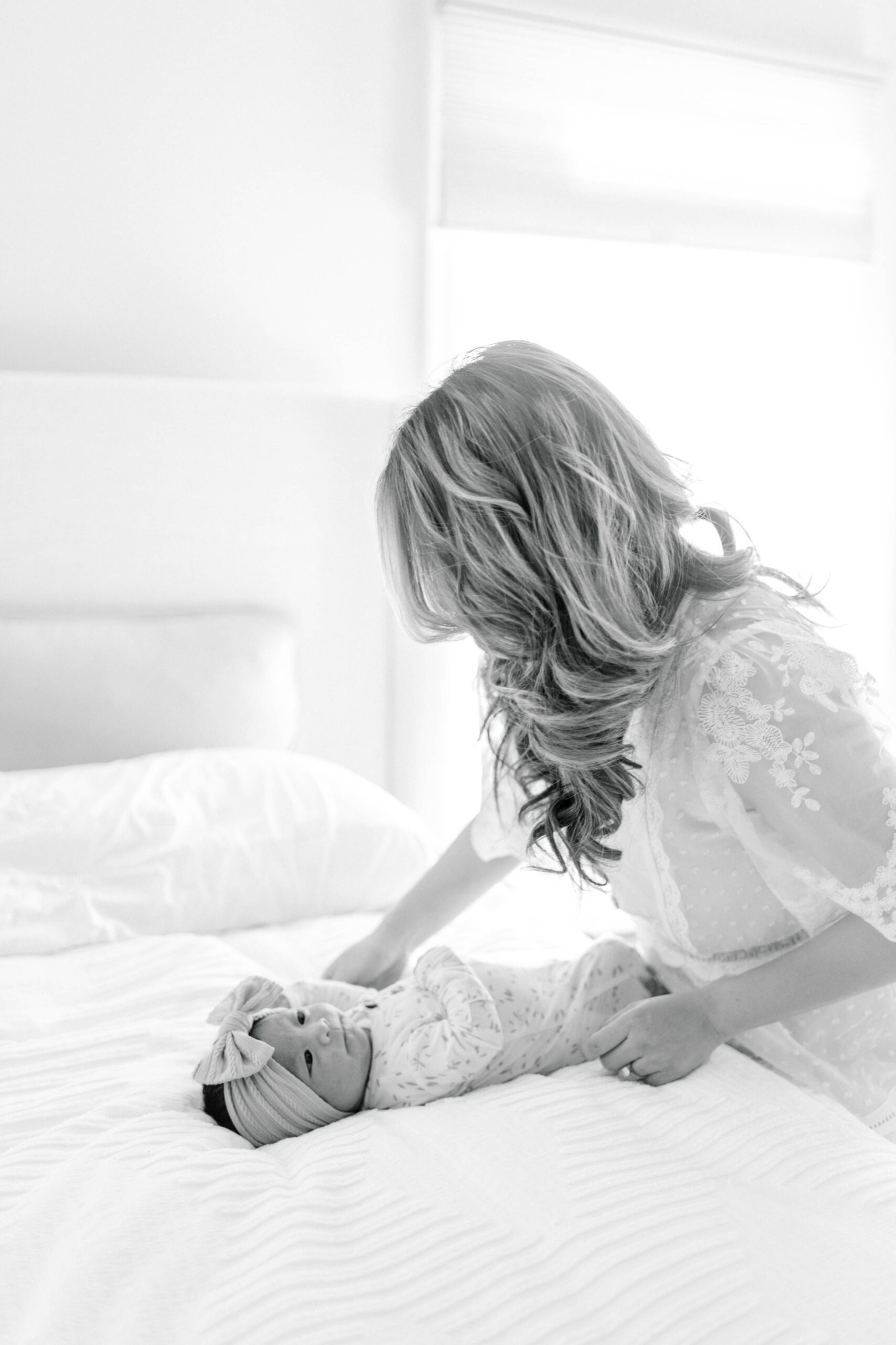 Annapolis newborn photography session taking place in my clients home.